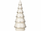 Dekorácia MagicHome, Stromček, biely, porcelán, 4,5x4,5x1...