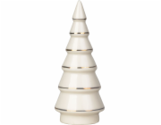 Dekorácia MagicHome, Stromček, biely, porcelán, 4,5x4,5x11,2 cm