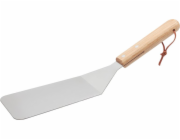 Obracač Strend Pro Grill, na grilovanie a opekanie, s drevenou rúčkou, nerez, 34cm