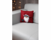 Vankúš MagicHome Vianoce, Santa, červený, 30x30 cm