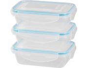 Dóza MagicHome Lunchbox set YH375, obdĺžniková, sada 3 ks, 400 ml, 162x111x51 mm