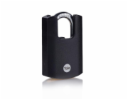 Zámok Yale Y121B/40/125/1, High Security, visiaci, čierny, 46 mm, 3 kľúče