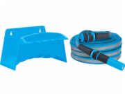 Hadice AQUACRAFT® 870102, textilná, plochá, set s dýzou a držiakom, 20 m