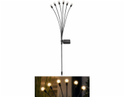 Lampa Strend Pro Garden Firefly, solárna, 6x LED, nerez, 72 cm