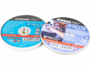 Kotouč Strend Pro 125x1,0x22,2 mm, řezný na kov, dóza, 10 ks