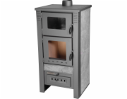 Kachle Pro TAURUS Ceramic, šedé, 12 kW, 120 mm, s rúrou na pečenie