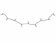 Reťaz MagicHome Vianoce Cherry Balls, 100x LED studená biela, IP44, 8 funkcií, osvetlenie, L-9,90 m