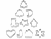 MagicHome vykrajovátka na cukroví, na pečení, vánoční, stromeček, forma, 10 ks