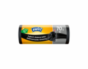 Vrecia Swirl, extra pevné, na odpad, zaťahovacie, čierne, 70 lit., bal. 8 ks