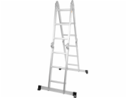 Rebrík s plošinou Strend Pro ML103 4x3, kĺbový, Alu, max. 150 kg