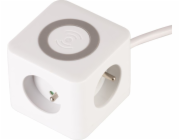 Kábel Strend Pro, predlžovací, tvar kocka, USB-C + A, bezdrôtové nabíjanie, 1,4 m, Wireless