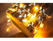 Reťaz MagicHome Vianoce Leafdeco, 20x mLED teplá biela, 2xAA, IP 20, interiér, osvetlenie, L-1,90 m