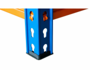 Regál Racks RAT60 HD, kovový, 4 police, 1800x1800x600 mm, max. 600 kg/polica