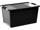 Box s vekom KIS Bi-Box L, 40 lit., čierny, 35x55x28 cm