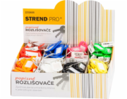 Rozlišovač Strend Pro, popisný prívesok na kľúče, mix farieb, Sellbox 200 ks