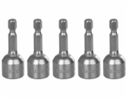 Hlavica s magnetom Strend Pro MS84, 13 mm, 1/4", magnetický držiak bitov, bal. 5 ks