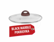 MagicHome Černá mramorová linka, 24 cm