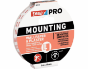 Páska tesa® Mounting PRO, montážna, na tapety a omietky, lepiaca, 19 mm, L-5 m