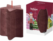 Sviečka Bolsius Pillar, Vianoce, Star Luskáčik, tvar hviezdy, 100x70 mm