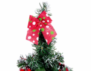 MagicHome Vánoční stromek, zdobený, červený, 41 cm