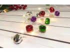 MagicHome Vánoční zvonkový řetěz, 20x LED bílý, se zvonke...
