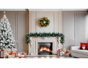 MagicHome Vánoční věnec, přírodní, s borovicovými šiškami, 20x LED, teplá bílá, 3xAA, 8 funkcí, 30 c