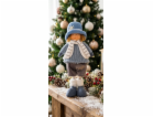 MagicHome Vánoční figurka, Chlapec s modrou čepicí, modrá...