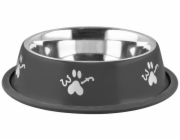 MagicHome Woof miska 19 cm, 400 ml, černá, pro psy