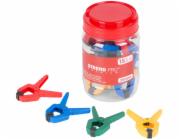 Strend Pro Premium DT825 pružinová svorka, mix barev, v balení po 15 kusech, 1"/25 mm