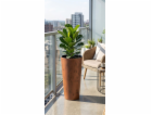 Květináč s vložkou TUBUS Slim Corten 400x762 mm, měď