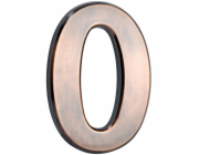 Domovní číslo MagicHome "0", s lepicí páskou, bronz, popisné, 70x100 mm, ABS