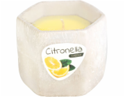 Citronelová svíčka, cement, 85 g, repelent, 90x75 mm