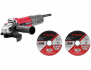 Bruska Worcraft AG08-115P, 710W, 115 mm, M14, úhlová bruska, PROMO + 2 kotouče