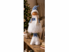 MagicHome Vánoční figurka, Dívka se silnou sukní, látka, ...