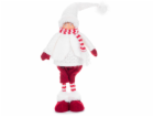MagicHome Vánoční figurka, chlapec, látka, červená a bílá...