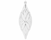 Ozdoba MagicHome Vánoce, stříbrné, na vánoční stromeček, 2 ks, 16 cm