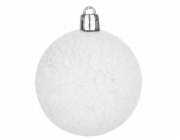 MagicHome Vánoční koule, 10 ks, bílé, na vánoční stromek, 6 cm