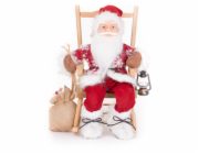 MagicHome Vánoční dekorace, Santa, sedící, 46 cm