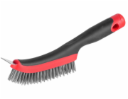 Kartáč Strend Pro ComfortGrip CG687, 4 řady, ocelový, se škrabkou