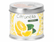 Citronelová svíčka, repelent, plechová krabička, 50 g, 55x55 mm, Sellbox 12 ks