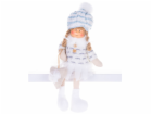 MagicHome Vánoční dekorace, dětská, bílá, 22 cm