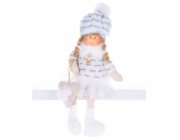MagicHome Vánoční dekorace, dětská, bílá, 22 cm