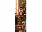 Figurka MagicHome Vánoce Woodeco, 38 cm, Louskáček s koru...