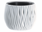Květináč s vložkou SANDY Bowl 240, 238x161 mm, bílý