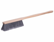 Košťátko CRW BN60, nylon, prodloužená dřevěná rukojeť, 70 cm, mix barev