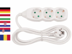 Kabel Strend Pro DG-803B, německá zásuvka, 3,00 m, 3 zásu...