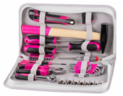 Sada nářadí pro ženy LADIES PINK SET11, 39 dílů, růžová, v brašně