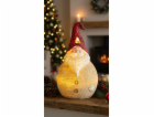 MagicHome Vánoční figurka, Santa kulatý střední, LED, pol...