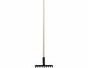 Hrábě zahradní Strend Pro Premium R-606, 10 zubů, kované, dřevěná násada