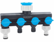 Vodní přípojka AQUACRAFT® 550634, Premium, 4cestná, Multi E, zahradní, pro hadici
